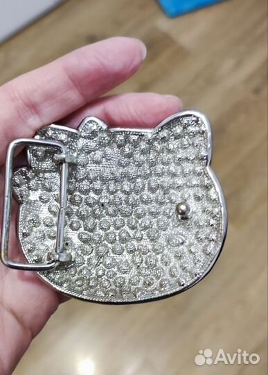 Пряжка от ремня с камнями swarovski