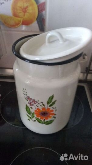 Бидончик 3 л с деревянной ручкой (Н.Ельцовка)