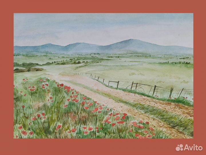 Картины этюды наброски живопись пейзаж акварель