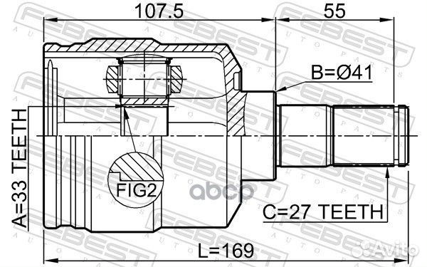 Шрус 1211-TUC27LH 1211-TUC27LH Febest