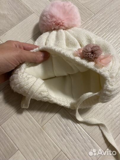 Шапка для девочки зимняя