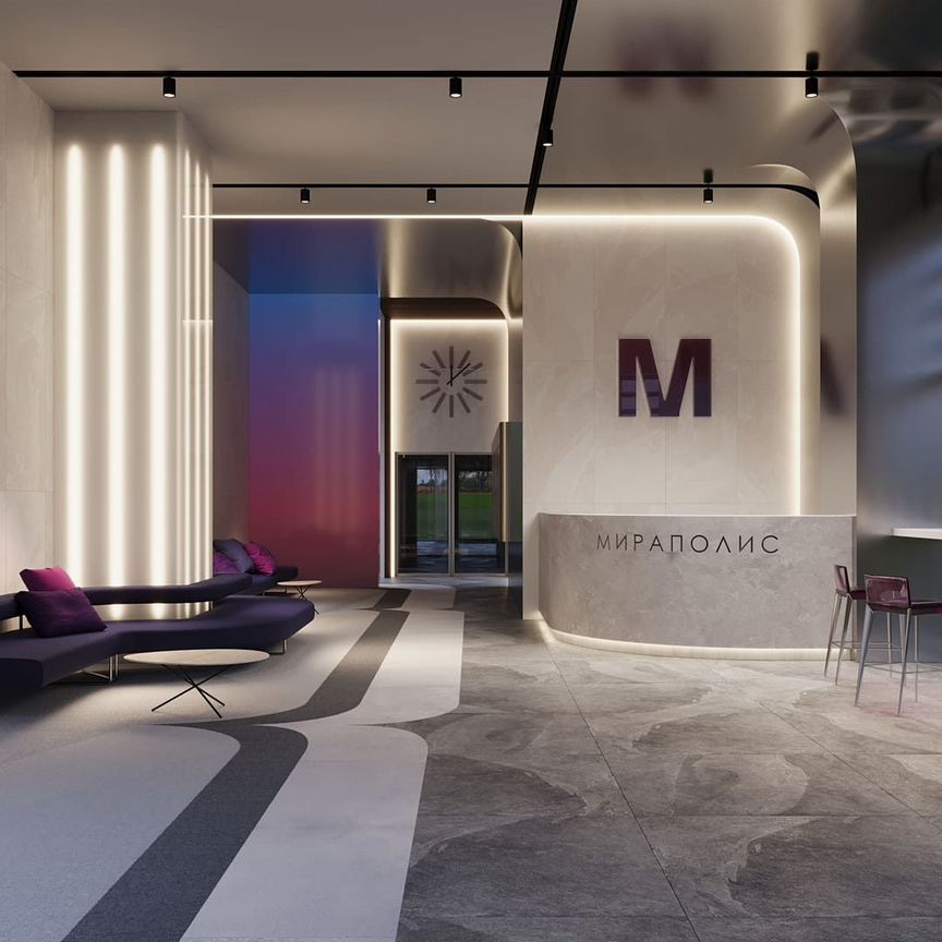 1-к. апартаменты, 55,7 м², 3/35 эт.