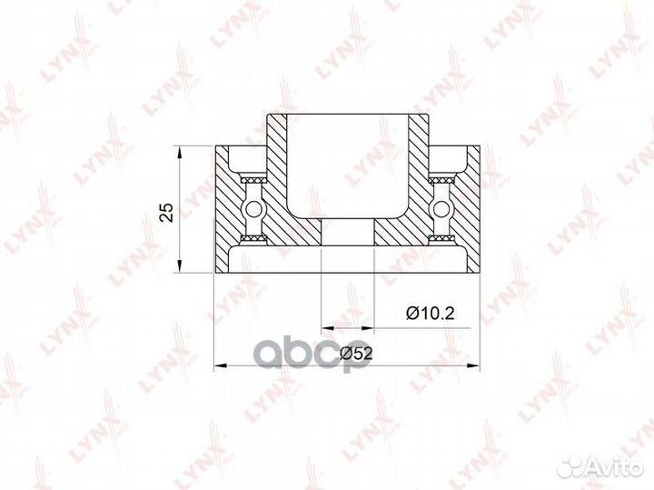 Ролик грм KIA spectra(иж) /RIO/shuma/carens pb3019