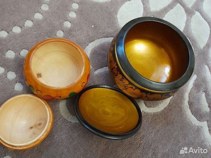 Шкатулка сахарница хохлома