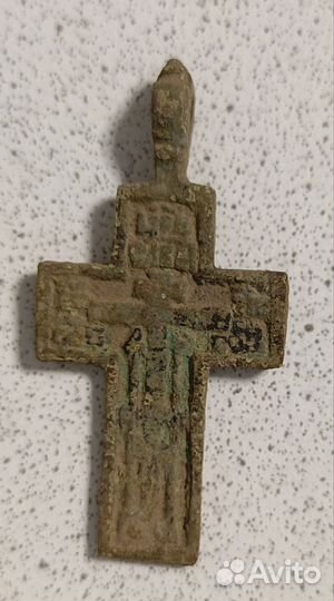 Крест старинный с молитвой