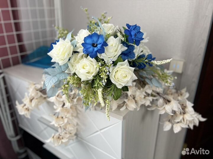 Цветочная композиция на свадебный президиум