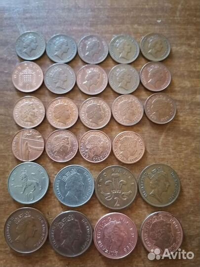 Монеты Великобритании и США