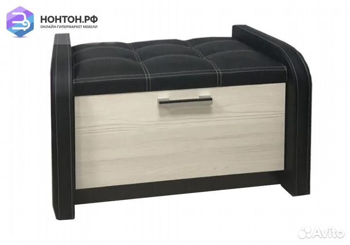 Банкетка Лофт лоредо / черный ореон