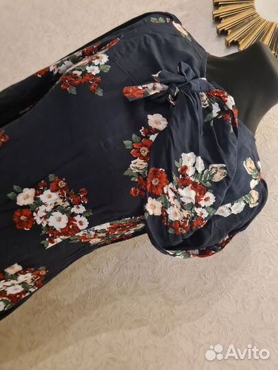 Платье zara р.44-46 букеты