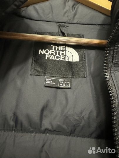 The north face пуховик 700 черный