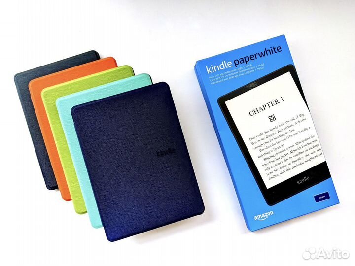 Новая Kindle Paperwhite 5 2021 16GB Denim + чехол