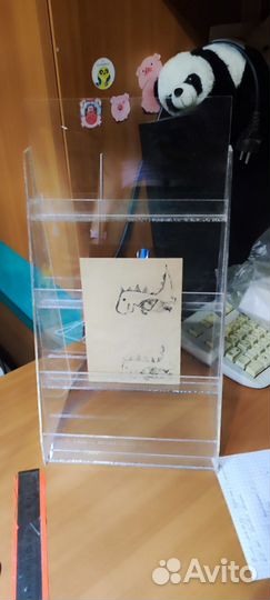 Подставка для открыток прозрачная