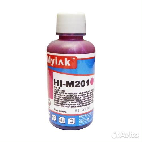 Чернила для HP (82/85/10/11/88) HP Designjet30/30n/90/90r/90gp/130 C9426A (100мл,magenta, Dye) HI-M2