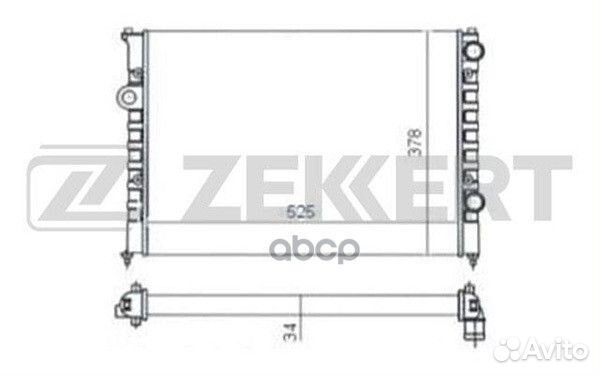 Радиатор охл. дв. VW Passat III IV 93- mk-1053