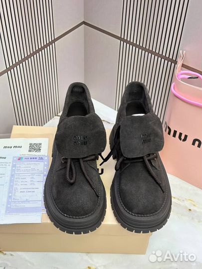 Ботинки Miu Miu Осень женские Размер 36-40