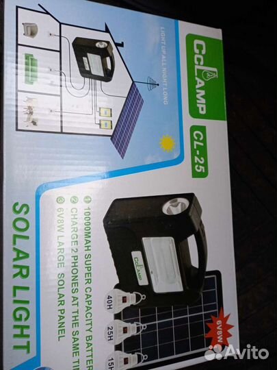 Фонарь на солнечной батарее,источник аварийного ос
