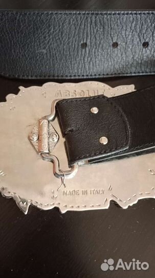 Мужской кожаный ремень новый