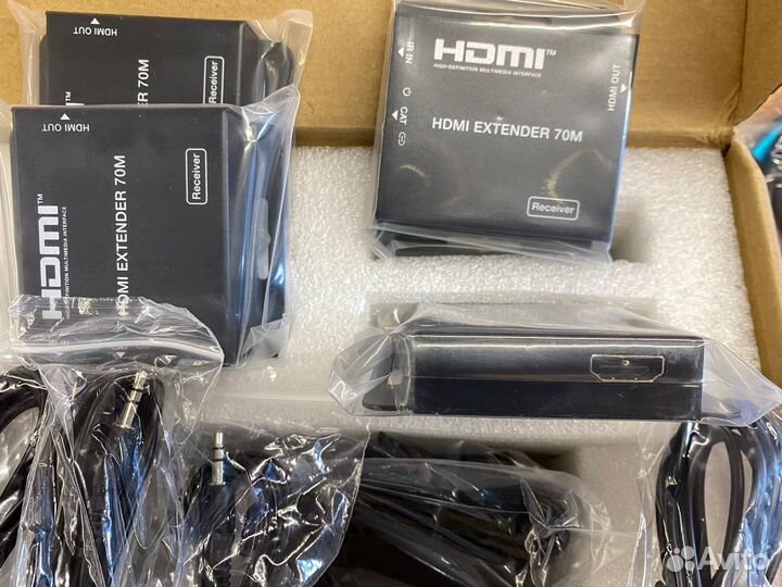 Hdmi Splitter 1x4 Over CAT6 70M Комплект