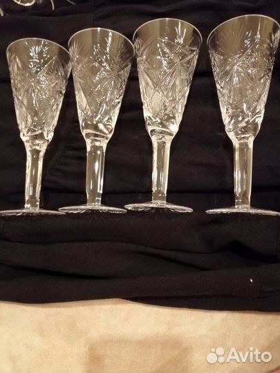 Рюмки, бокалы, стопки хрусталь