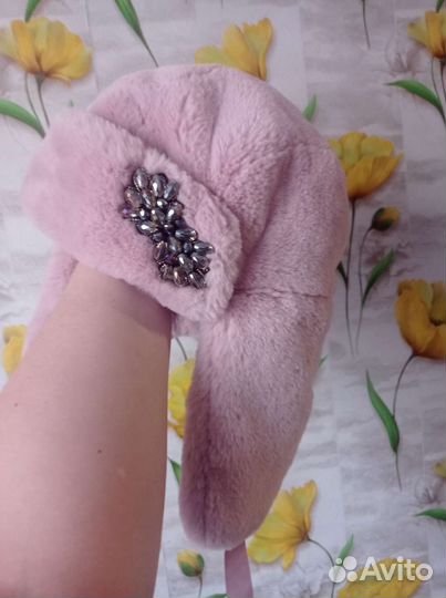 Шапка ушанка женская