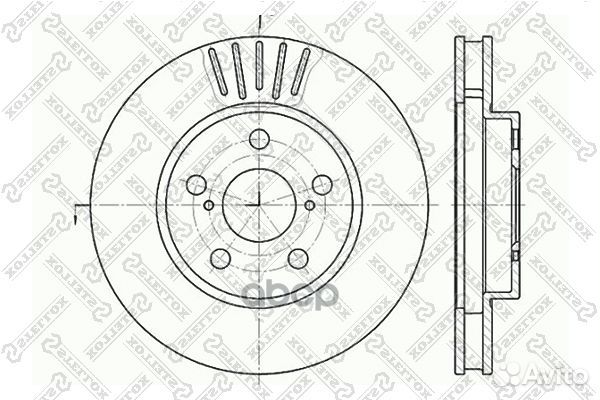 6020-4544V-SX диск тормозной передний Toyota C