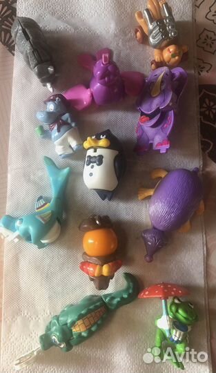 Фигурки животных из киндеров 90-е пакетом