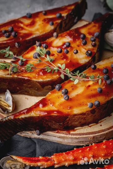 Стейки палтуса