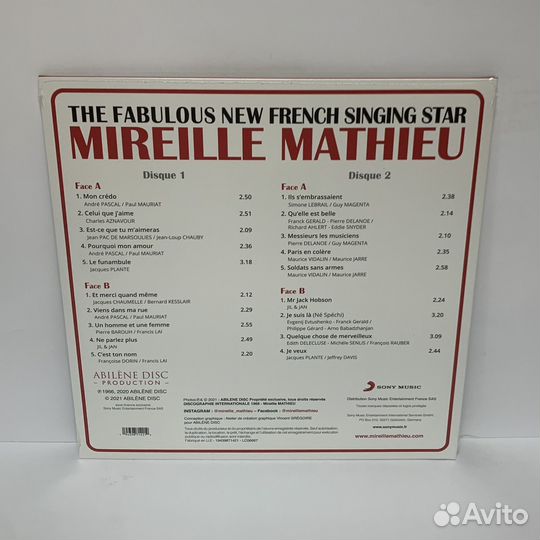 Mirrille Mathieu - Fabulous New French (2LP)