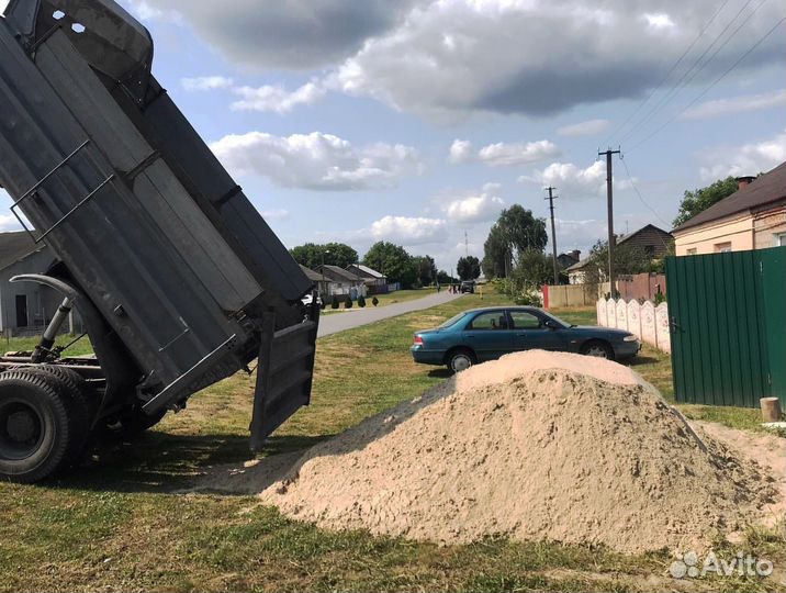 Песок карьерный доставка