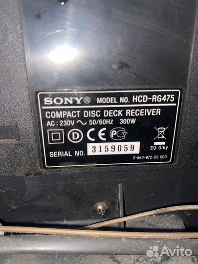 Музыкальный центр sony
