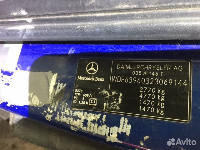 Разбор на запчасти Mercedes Vito W639 2004-2013