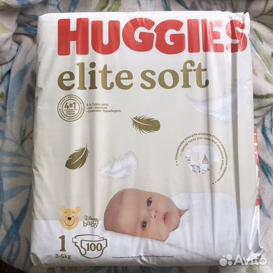 Подгузники хаггис elite soft 1