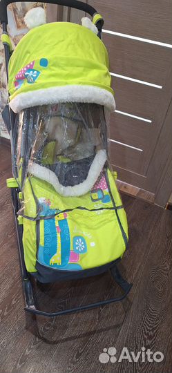 Детские санки коляска ника kids