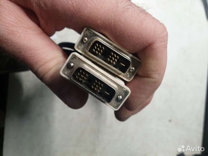 Кабели для компьютера VGA DVI и питание