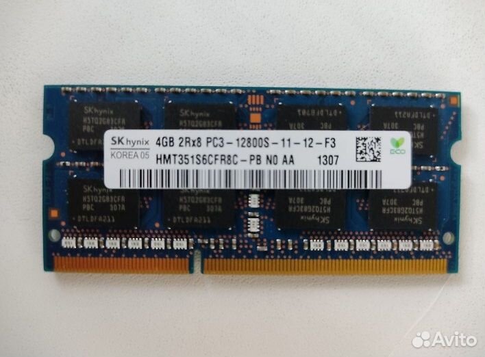 Оперативная память sodimm ddr3 4 gb 1600Mhz