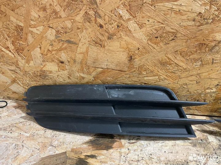 Решетки в бампер Ауди A6 C7 заглушки птф