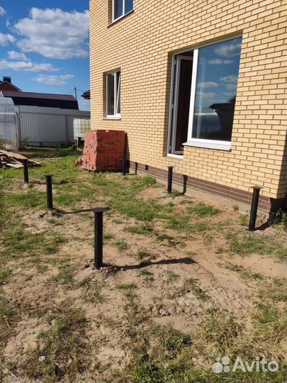 Монтаж винтовых свай