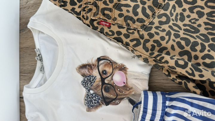 Вещи пакетом на девочку 110 116