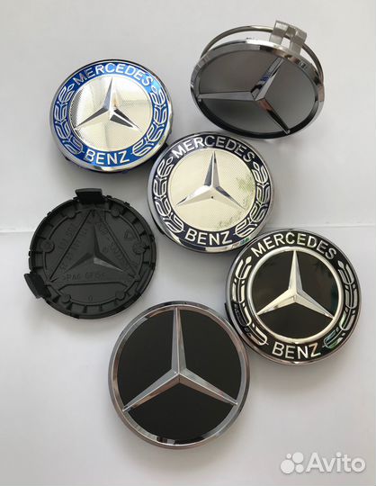 На все модели Мерседес колпачки 75мм 68мм 60мм 56м