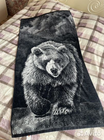 Полотенце банное медведь