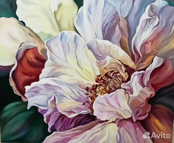 Картина маслом цветы