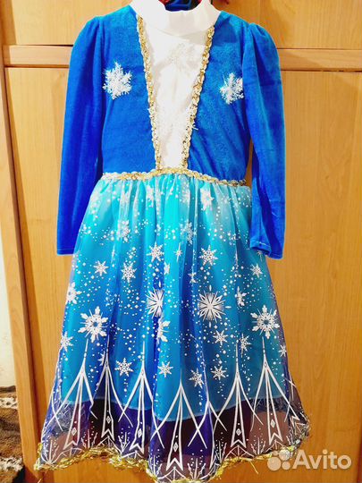 Платье Эльзы снежинки