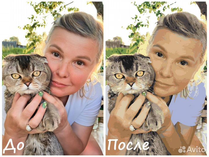 Картина по номерам на холсте