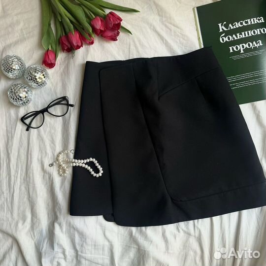 Юбка zara черная