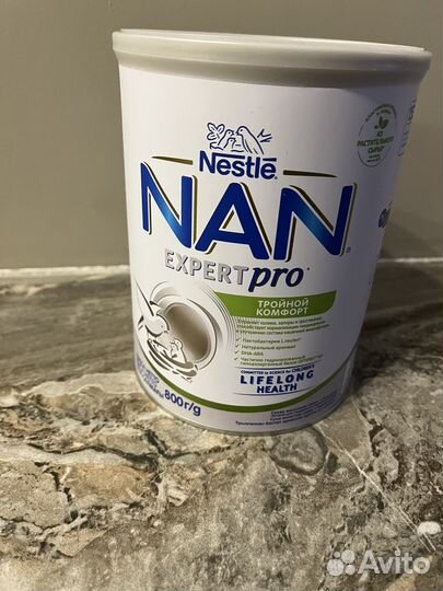 Смесь Nan тройной комфорт, 800 гр, с 0 месяцев