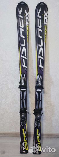 Горные лыжи Fischer fire RX + палки+чехол+сумка