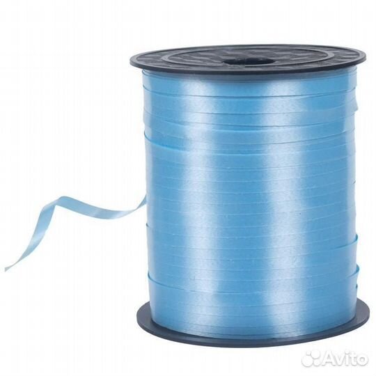 Лента 5ммХ230м нежно-голубая Китай