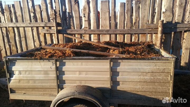 Навоз конский, сено на удобрение