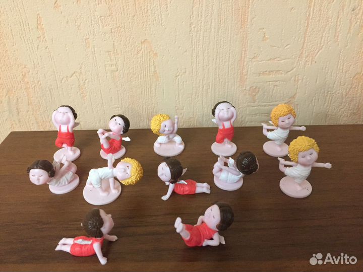 Киндеры йога для ангелов.12 фигурок.Gapchinskа