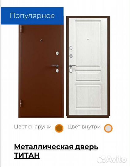 Дверь металлическая входная в квартиру